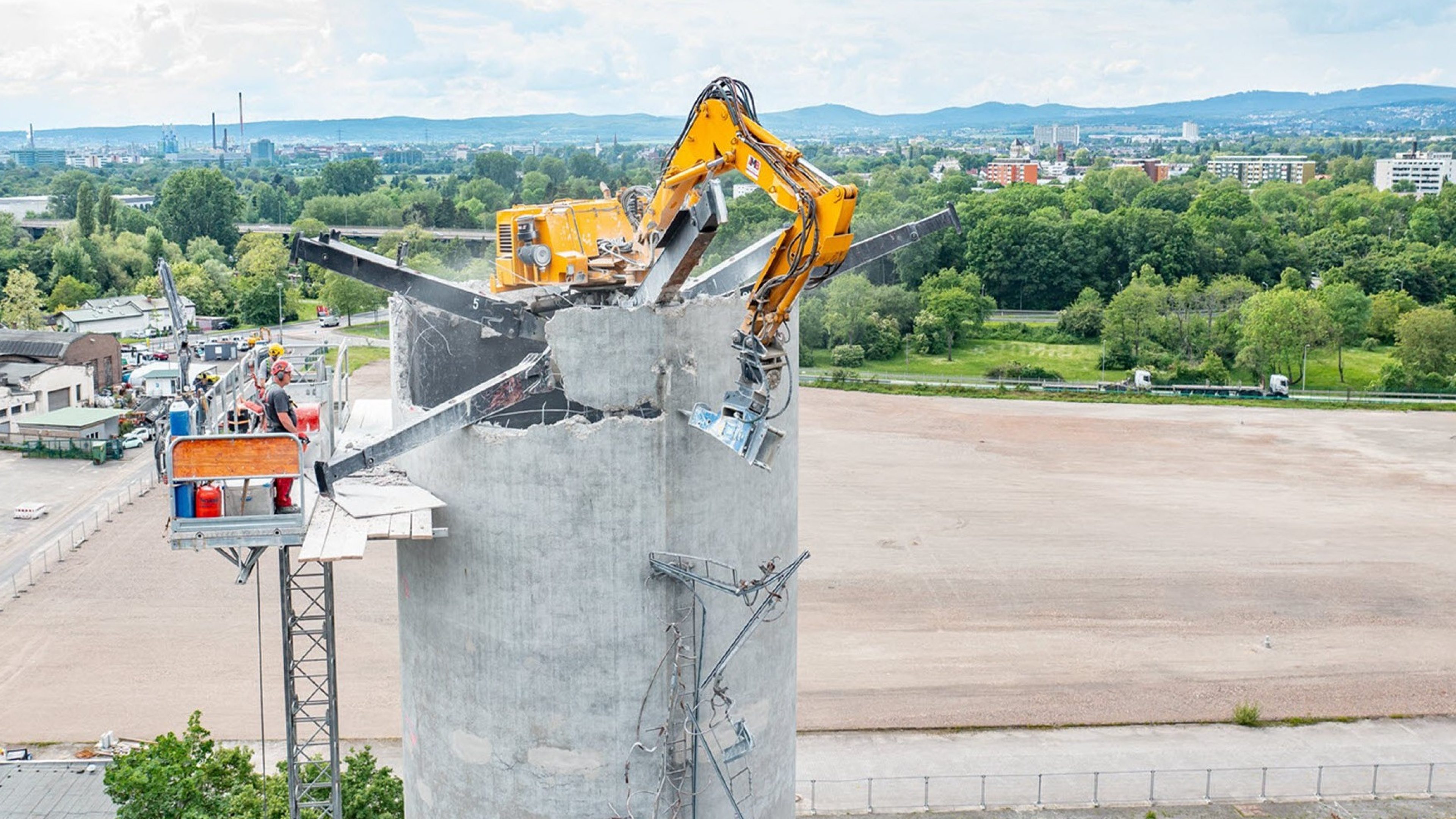 Industrial Chimney Demolition