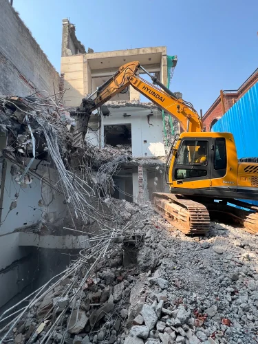 Old Building RCC Demolition service operations site photograph