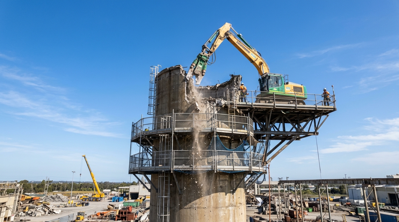 Old Chimney Demolition service operations site image
