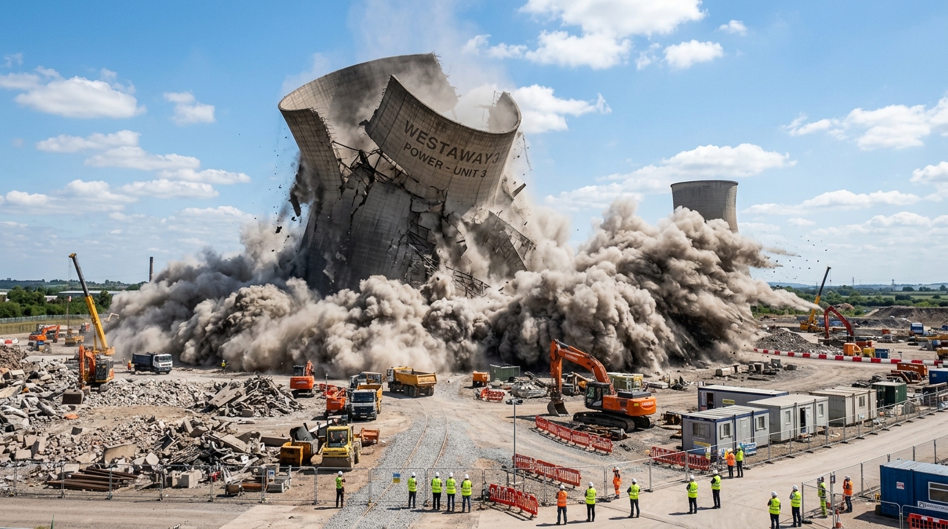 Old Cooling Tower Demolition service operations site image