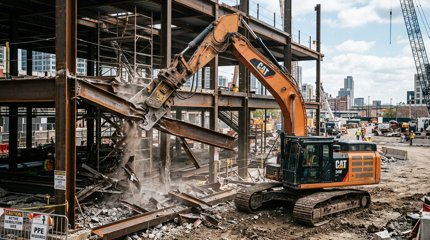 Old Steel Structure Demolition service operations site image